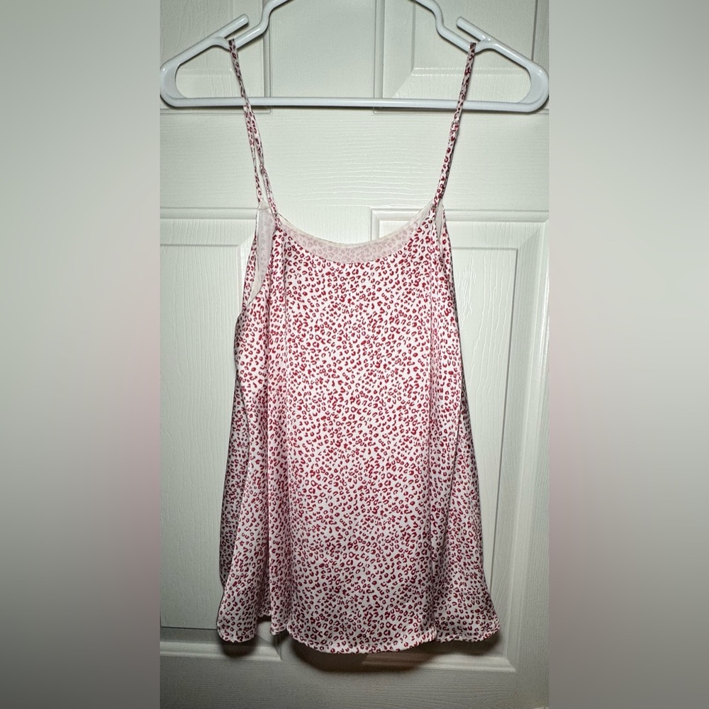 3/$15 NAKED ZEBRA Pink Leopard Print Cami Tank Top. Size Small